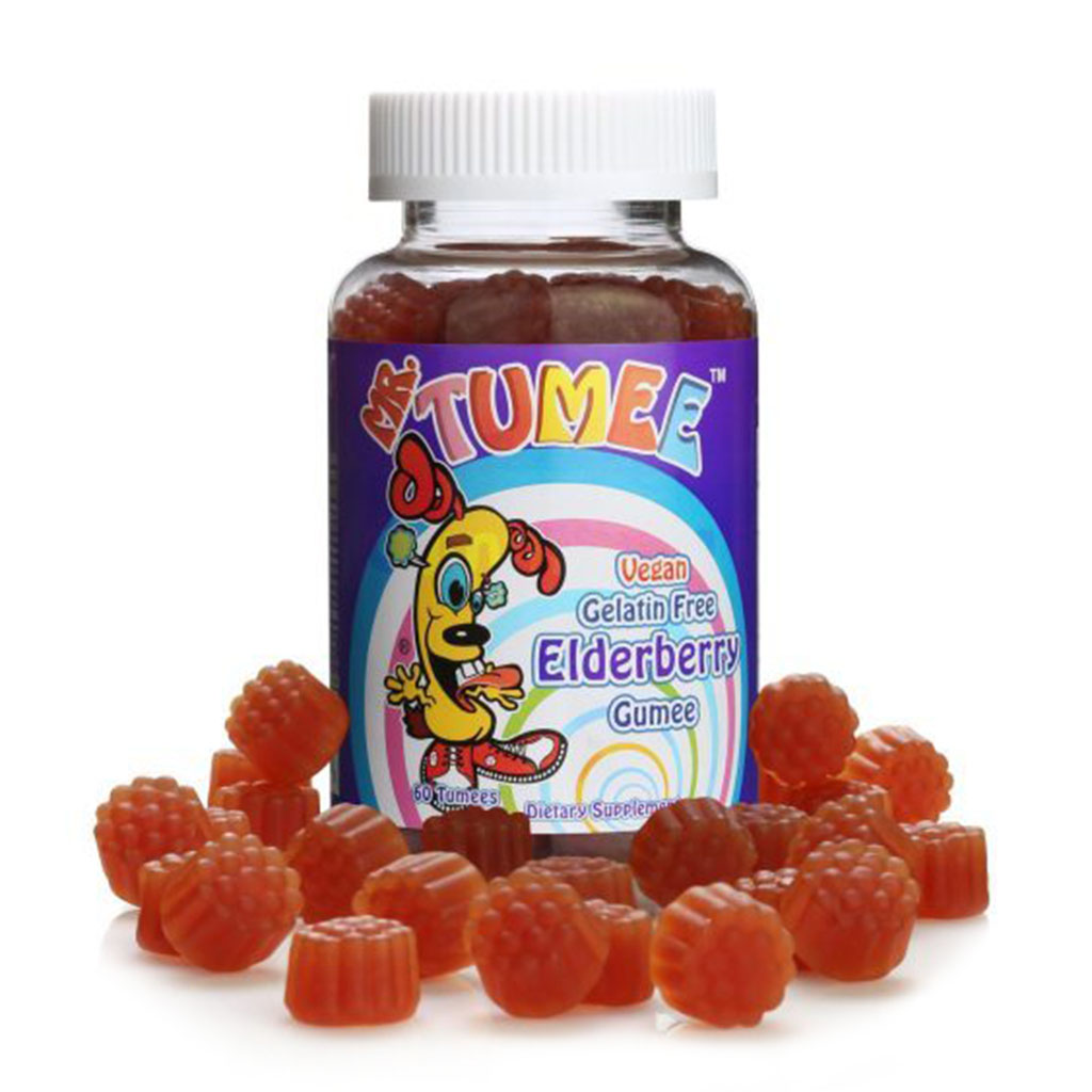 Mr. Tumee, Elderberry Gummy, Immune support elderberry flavored gummies, 60 pieces