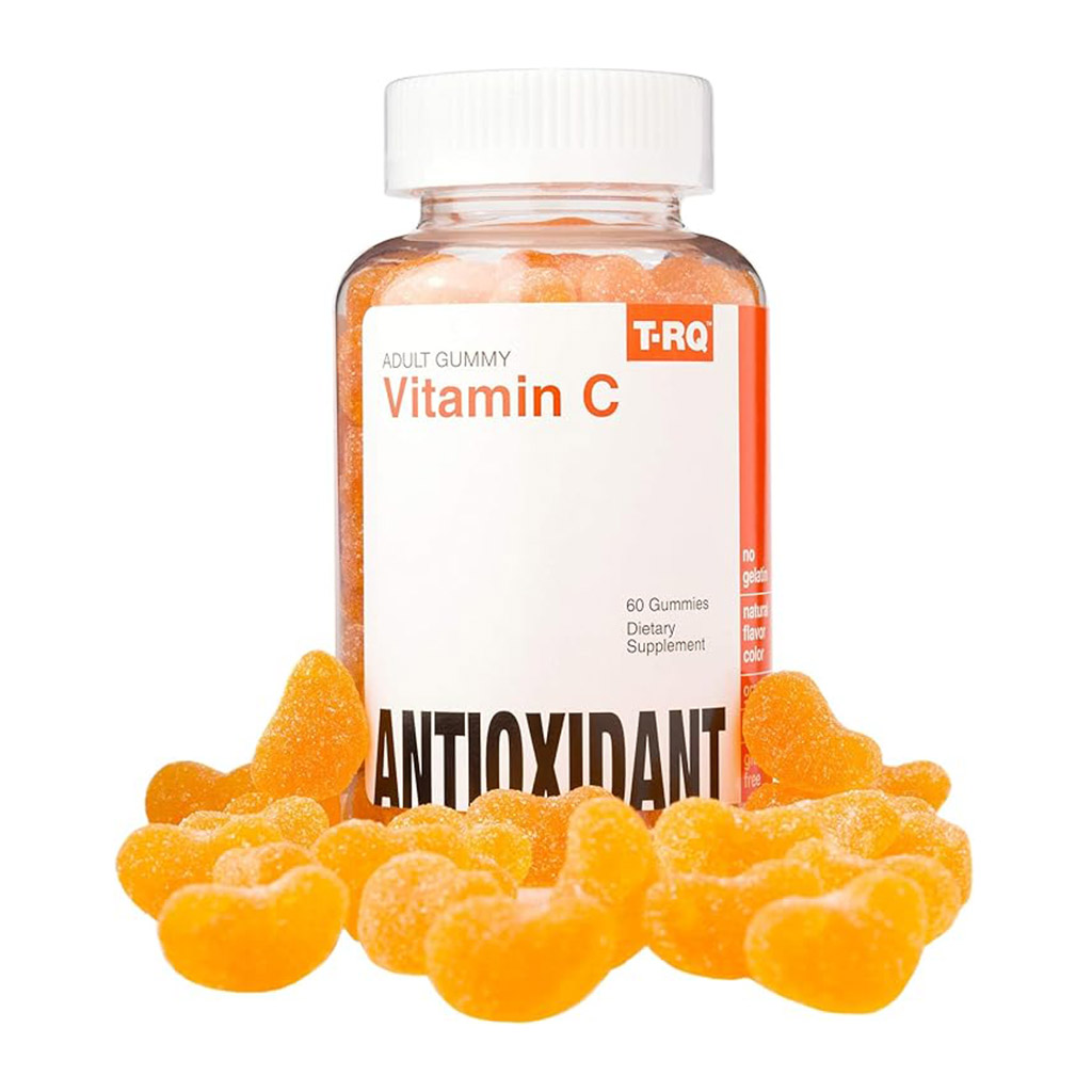 T-RQ, Vitamin C Gummies, Immune support chewable vitamin gummies, 60 pieces