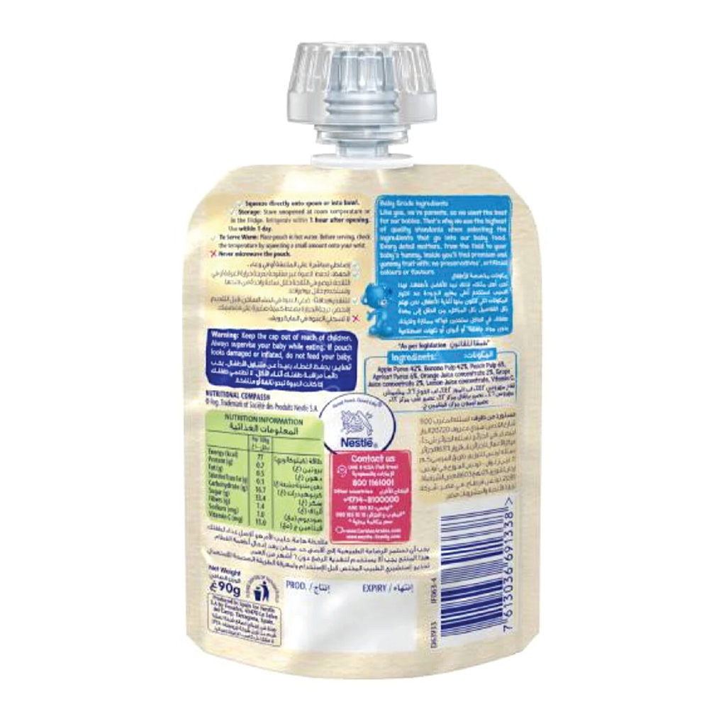 Cerelac, Multifruits Puree, Assorted fruit puree for baby nutrition, 90g