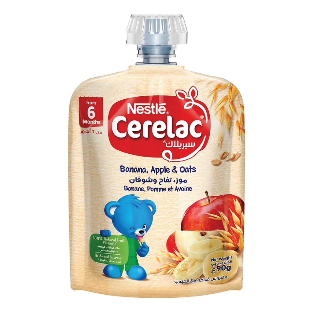 Cerelac Puree Apple Banana Oat 90G