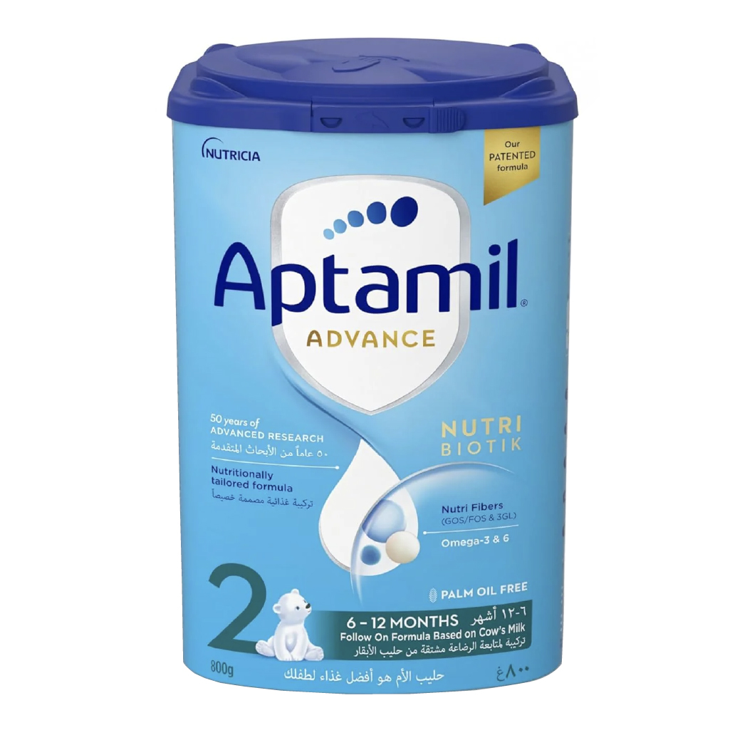 Aptamil, Advance Follow On Milk Formula Stage 2, Nutritionally balanced milk formula for infants, 800g