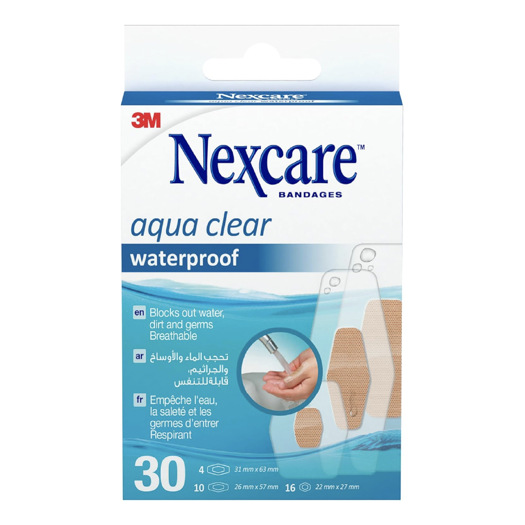 3M Nexcare, Waterproof assorted bandages, Water-resistant bandages for wound protection