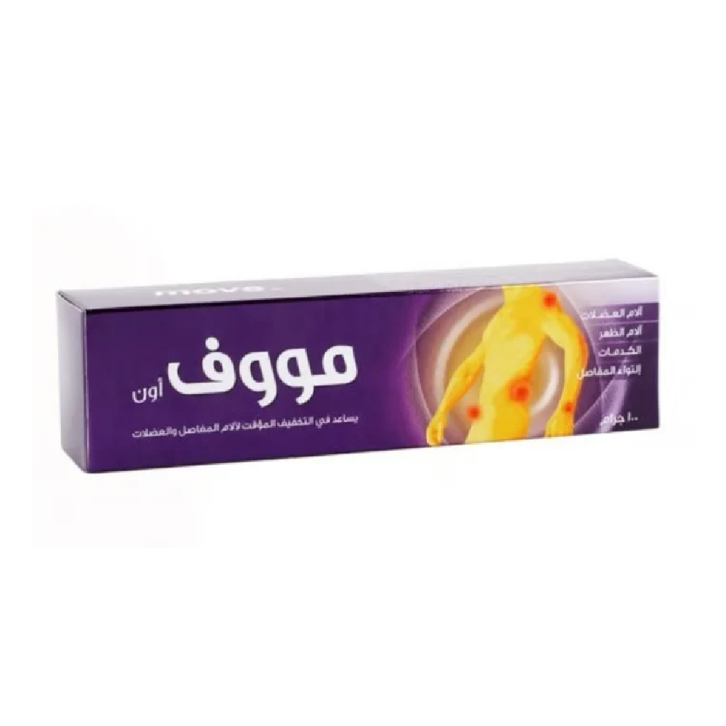 Move On, Advance Cream, Pain relief cream for muscle and joint discomfort, 100g