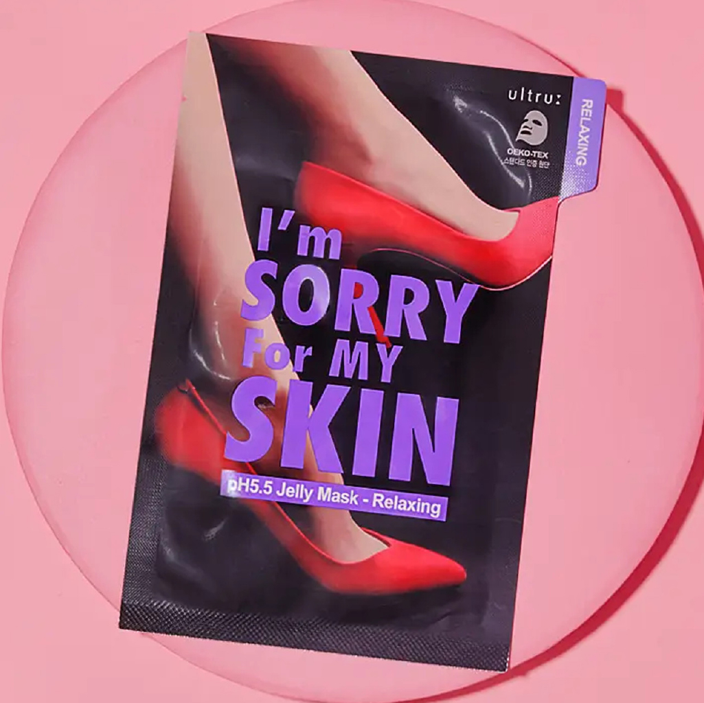 I’m Sorry For My Skin, pH 5.5 Jelly Mask Relaxing, Relaxing hydrating jelly mask for skin,