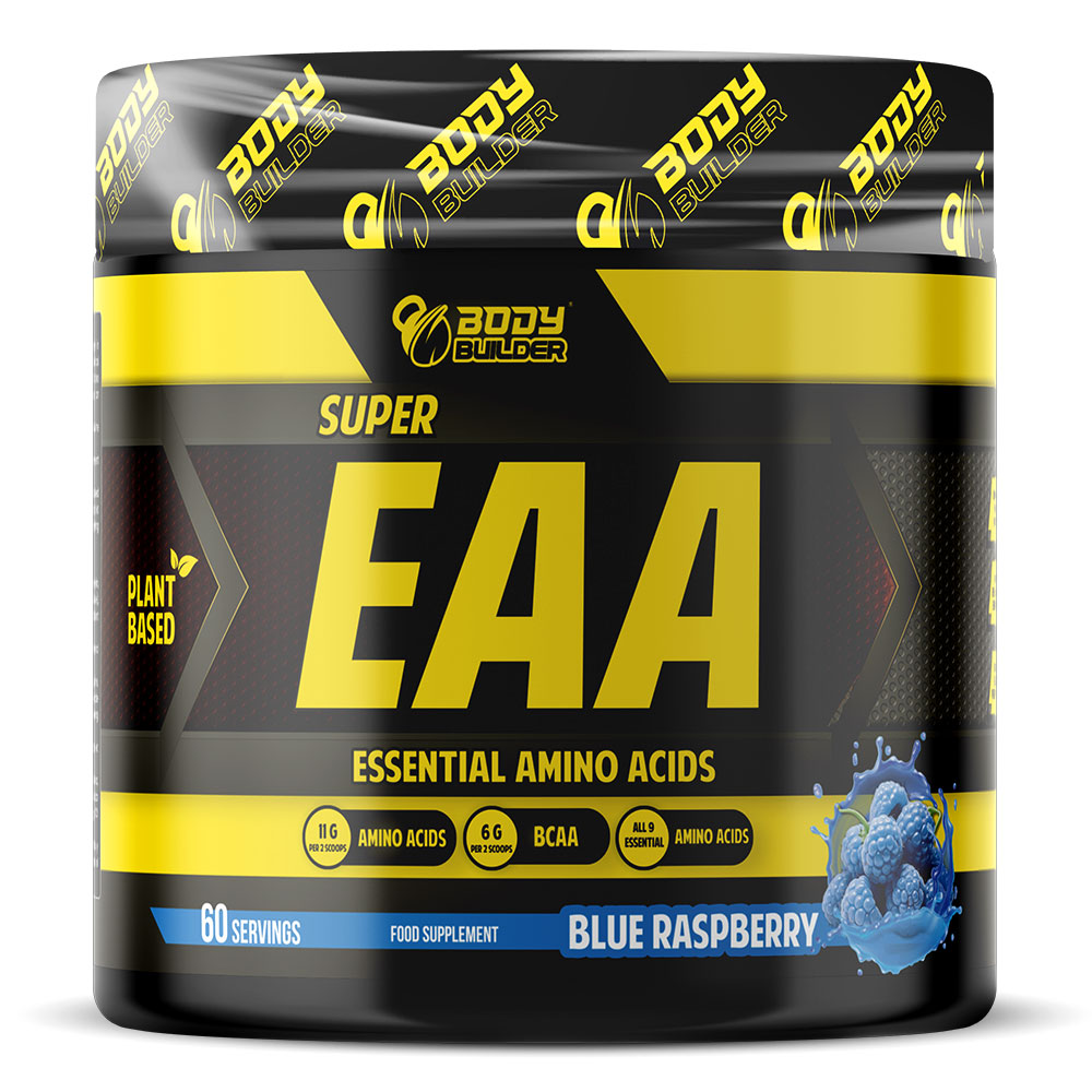 Laperva, Amino EAA Blue Raspberry, Essential amino acids powder with blue raspberry flavor, 390g